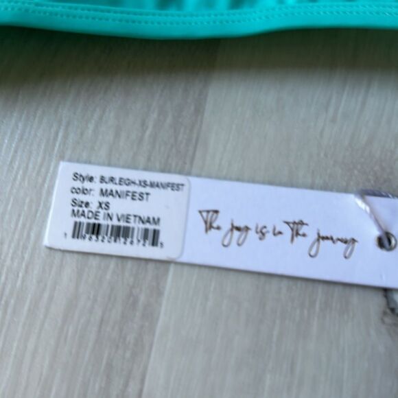 Jolyn X Tiarah BURLEIGH BIKINI TOP in Manifest (Teal) XS Nwt - Picture 5 of 5